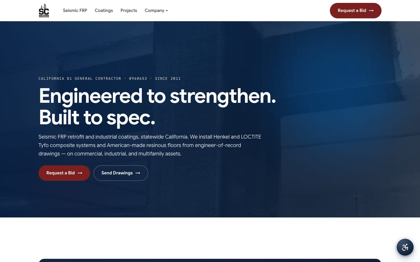 Salyers Construction — live site